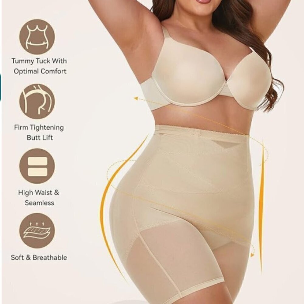 TUMMY CONTROL BUTT LIFTER SHAPEWEAR SHORTS (Runs small)